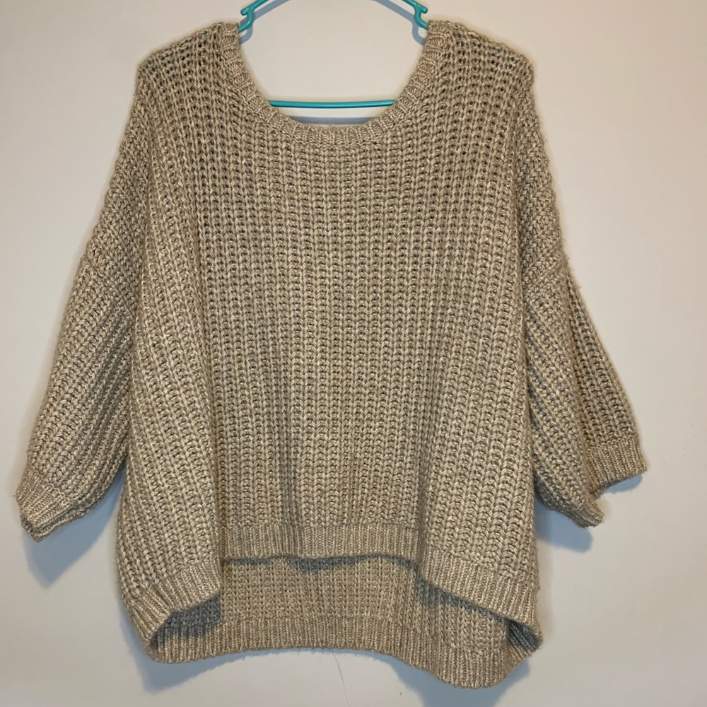 Victoria's Secret Women’s Chunky Knit Scoop Neck Sweater Size S/P Oversized